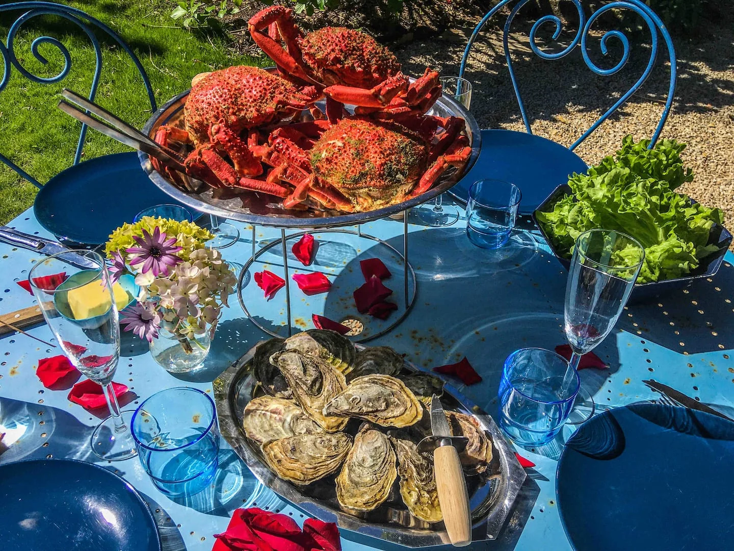 Un pasto a base di frutti di mare